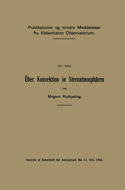 Über Konvektion in Sternatmosphären von Rudkjøbing,  Mogens