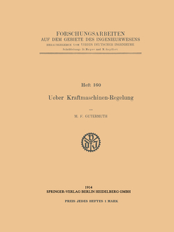 Ueber Kraftmaschinen-Regelung von Gutermuth,  M. F.