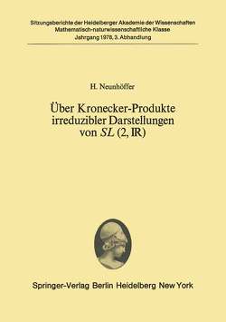 Über Kronecker-Produkte irreduzibler Darstellungen von SL (2, ?) von Neunhöffer,  H.