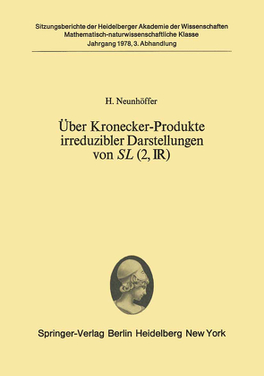 Über Kronecker-Produkte irreduzibler Darstellungen von SL (2, ?) von Neunhöffer,  H.