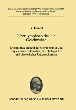 Über lymphoepitheliale Geschwülste von Döhnert,  G.