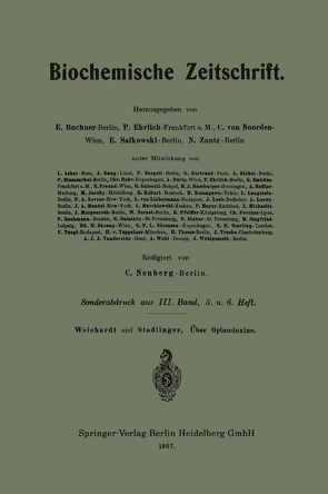 Über Opiumtoxine von Stadlinger,  Hermann, Weichardt,  Wolfgang