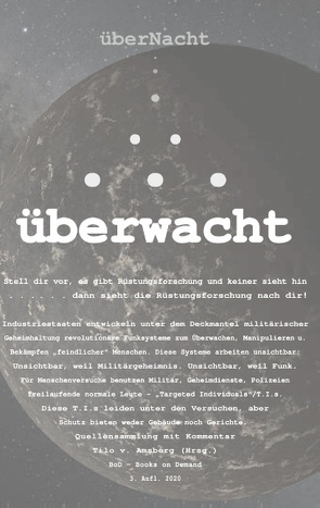 überNacht . . . überwacht von v. Amsberg,  Tilo