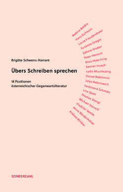 Übers Schreiben sprechen von Schwens-Harrant,  Brigitte