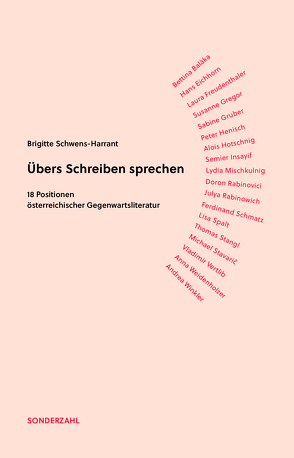 Übers Schreiben sprechen von Schwens-Harrant,  Brigitte