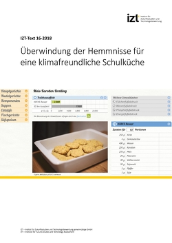 Überwindung der Hemmnisse für eine klimafreundliche Schulküche von Engelmann,  Tobias, Scharp,  Michael