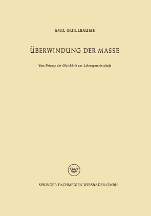 Überwindung der Masse von Guilleaume,  Emil