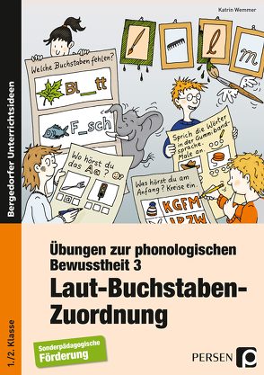 Übungen zur phonologischen Bewusstheit 3 von Wemmer,  Katrin