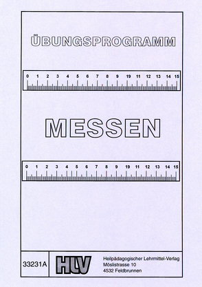 Übungsblätter Messen von Heilpädagogischer Lehrmittel-Verlag