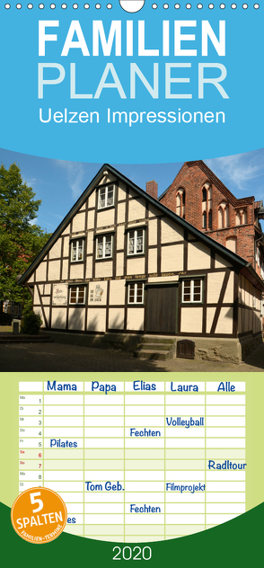 Uelzen Impressionen – Familienplaner hoch (Wandkalender 2020 , 21 cm x 45 cm, hoch) von Kulisch,  Christiane