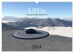 UFOs – Sichtungen außergewöhnlicher Art (Wandkalender 2024 DIN A3 quer), CALVENDO Monatskalender von und Michael Schilling,  Linda