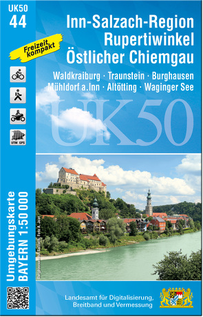 UK50-44 Inn-Salzach-Region, Rupertiwinkel, Östlicher Chiemgau von Landesamt für Digitalisierung,  Breitband und Vermessung,  Bayern