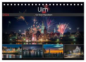 Ulm für Nachtspatzen (Tischkalender 2024 DIN A5 quer), CALVENDO Monatskalender von Photography,  Trancerapid