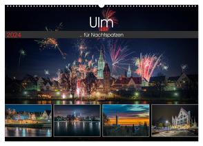 Ulm für Nachtspatzen (Wandkalender 2024 DIN A2 quer), CALVENDO Monatskalender von Photography,  Trancerapid