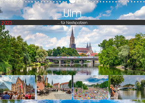 Ulm für Nestspatzen (Wandkalender 2023 DIN A3 quer) von Photography,  Trancerapid