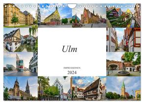 Ulm Impressionen (Wandkalender 2024 DIN A4 quer), CALVENDO Monatskalender von Meutzner,  Dirk