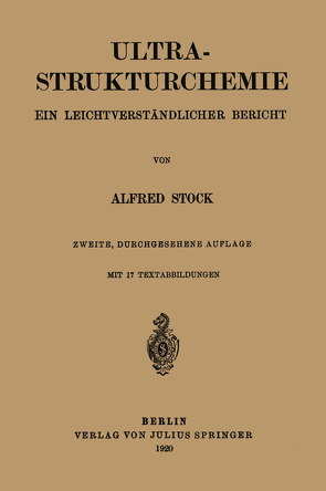 Ultra-Strukturchemie von Stock,  Alfred