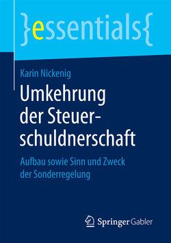 Umkehrung der Steuerschuldnerschaft von Nickenig,  Karin