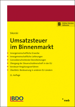 Umsatzsteuer im Binnenmarkt von Pogodda-Grünwald,  Annette, Sikorski,  Ralf