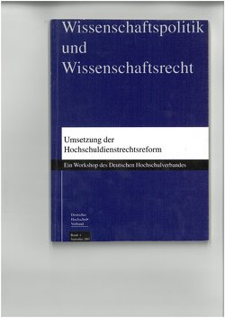 Umsetzung der Hochschuldienstrechtsreform von Deutscher Hochschulverband