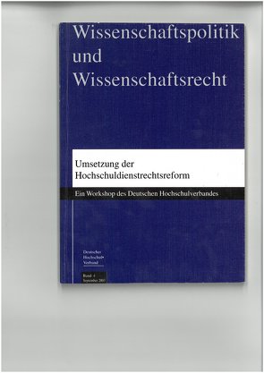 Umsetzung der Hochschuldienstrechtsreform