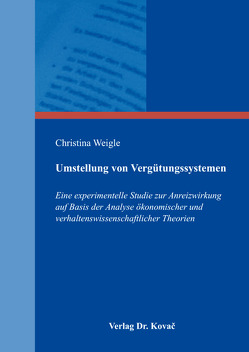 Umstellung von Vergütungssystemen von Weigle,  Christina