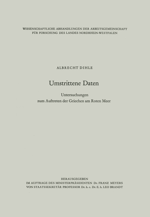 Umstrittene Daten von Dihle,  Albrecht