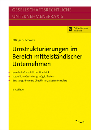 Umstrukturierungen im Bereich mittelständischer Unternehmen von Ettinger,  Jochen, Schmitz,  Markus