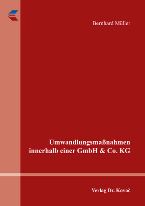 Umwandlungsmaßnahmen innerhalb einer GmbH & Co. KG von Mueller,  Bernhard