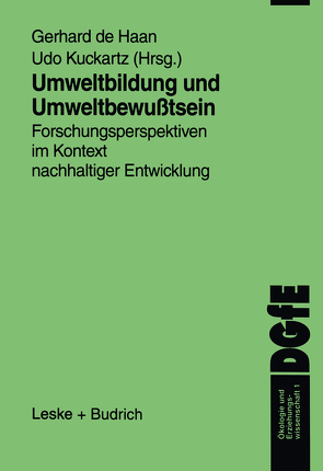 Umweltbildung und Umweltbewußtsein von de Haan,  Gerhard, Kuckartz,  Udo