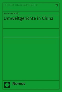 Umweltgerichte in China von Stark,  Alexander