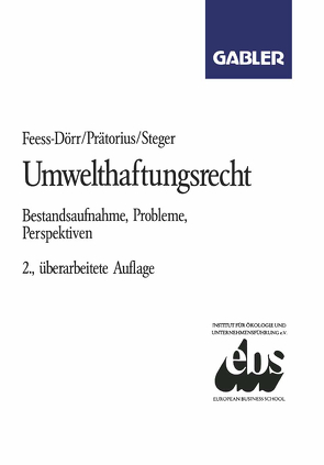 Umwelthaftungsrecht von Feess,  Eberhard