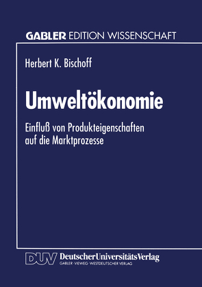 Umweltökonomie von bleuelff,  Herbert K.