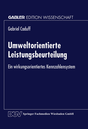 Umweltorientierte Leistungsbeurteilung von Caduff,  Gabriel