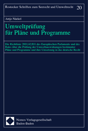 Umweltprüfung für Pläne und Programme von Näckel,  Antje