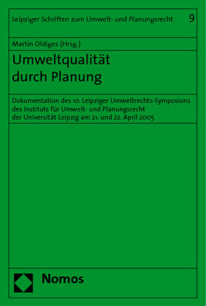 Umweltqualität durch Planung von Oldiges,  Martin