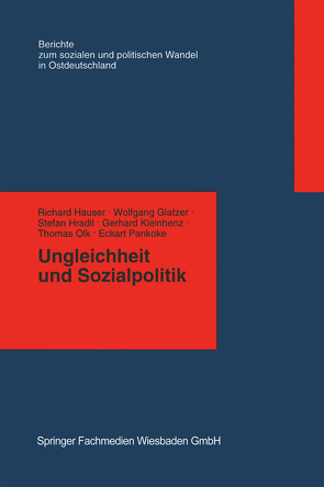 Ungleichheit und Sozialpolitik von Hauser,  Richard