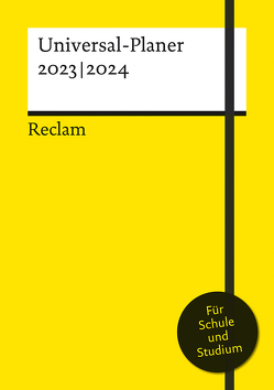 Reclams Universal-Planer 2023|2024: Hardcover A5 mit Fadenheftung, Lesebändchen und Verschlussgummi