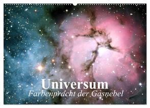 Universum. Farbenpracht der Gasnebel (Wandkalender 2024 DIN A2 quer), CALVENDO Monatskalender von Stanzer,  Elisabeth