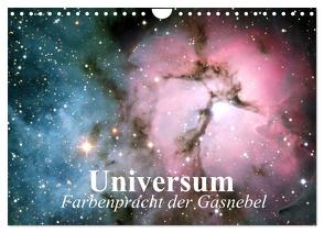 Universum. Farbenpracht der Gasnebel (Wandkalender 2024 DIN A4 quer), CALVENDO Monatskalender von Stanzer,  Elisabeth