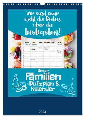 Unser Familien-Putzplan & Kalender 2024 (Wandkalender 2024 DIN A3 hoch), CALVENDO Monatskalender von MD-Publishing,  MD-Publishing