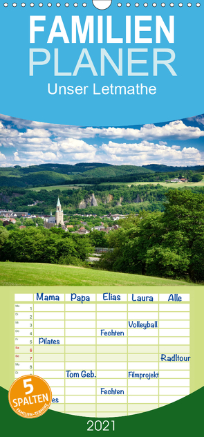 Unser Letmathe – Familienplaner hoch (Wandkalender 2021 , 21 cm x 45 cm, hoch) von vom Hofe,  Stefan