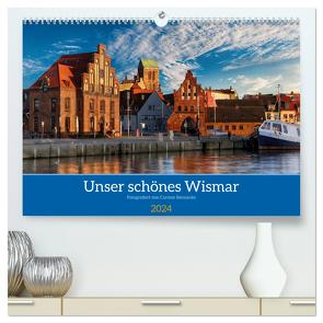 Unser schönes Wismar (hochwertiger Premium Wandkalender 2024 DIN A2 quer), Kunstdruck in Hochglanz von Rennecke,  Carsten