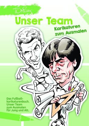 Unser Team – Karikaturen zum Ausmalen