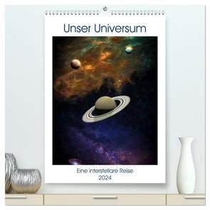 Unser Universum eine interstellare Reise (hochwertiger Premium Wandkalender 2024 DIN A2 hoch), Kunstdruck in Hochglanz von Gaymard,  Alain