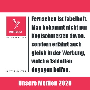 Unsere Medien 2020 von Hirnkost KG