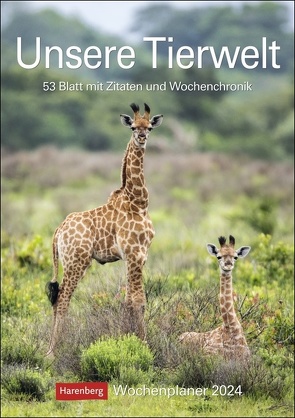 Unsere Tierwelt Wochenplaner 2024 von Markus Hattstein,  Thomas Huhnold