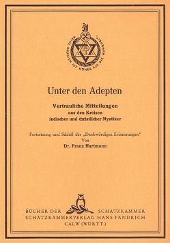 Unter den Adepten von Hartmann,  Franz