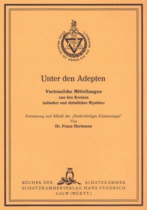 Unter den Adepten von Hartmann,  Franz