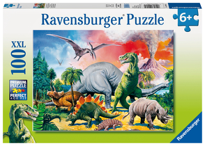 Ravensburger Kinderpuzzle – 10957 Unter Dinosauriern – Dino-Puzzle für Kinder ab 6 Jahren, mit 100 Teilen im XXL-Format von Meiklejohn Graphics